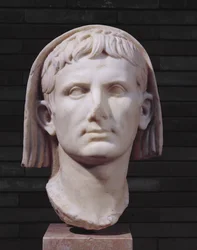 Verschleierter Kopf des Kaisers Augustus